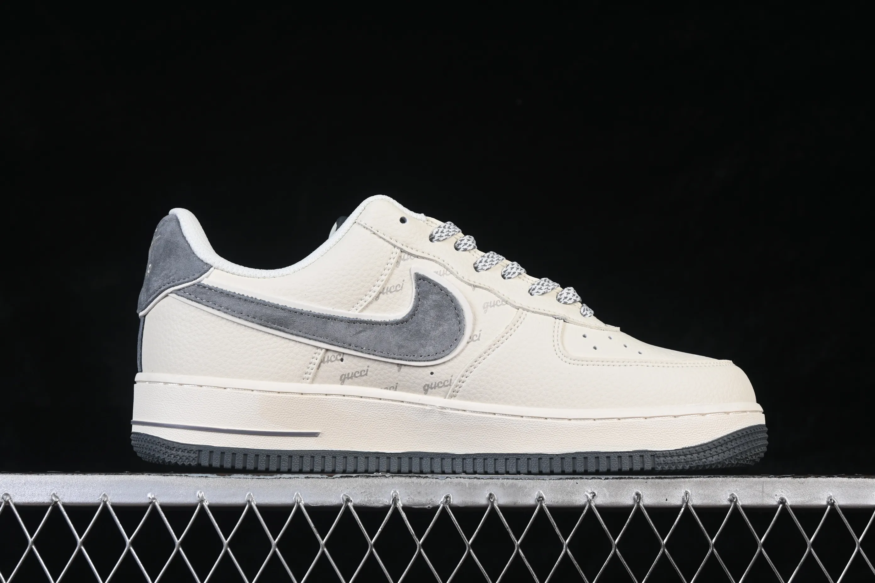 All categories Nk Air Force 1 Air Force series Nk Air Force 1 Low Air Force low-top Nike Air Force 1'07 Low Gucci joint rice gray pig leather Air Force 1 low-top casual sneakers XL1982-330
